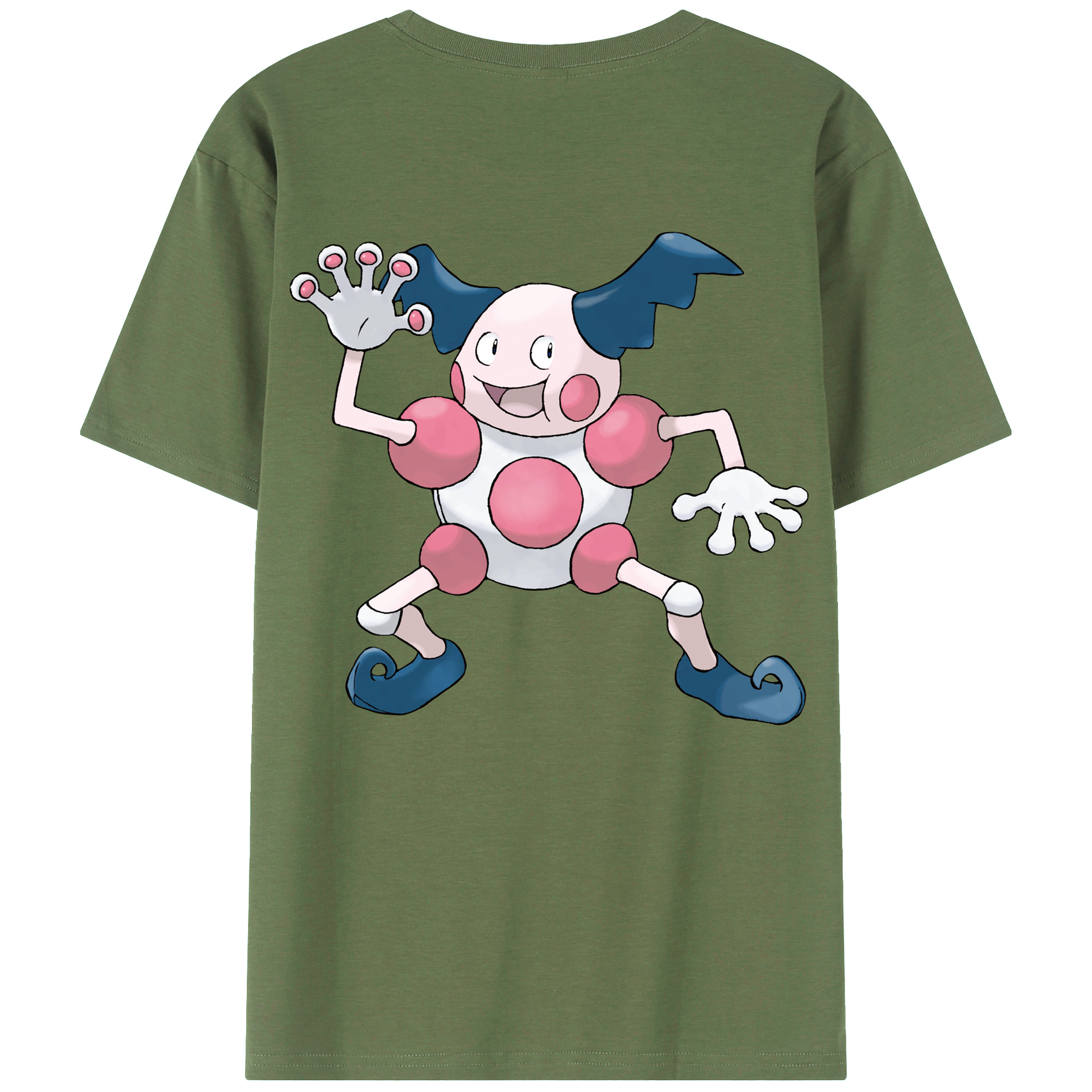 （画像用） ポケットモンスター Pokémon 綿100％ メンズ半袖Tシャツ（バックプリント） 通気性